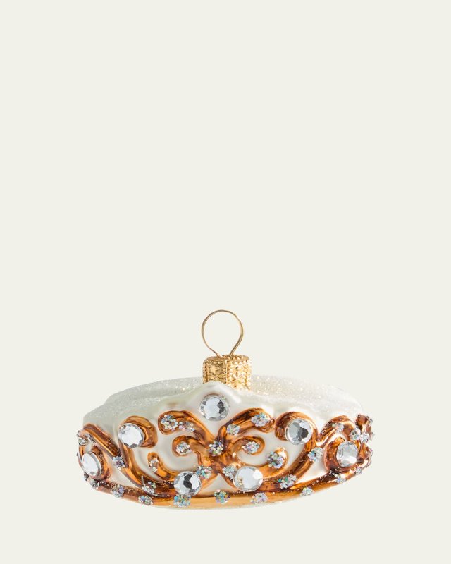 Golden Tiara Christmas Ornament